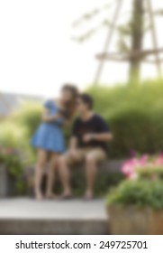 blurred using smart phone