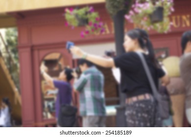 Blurred using smart phone