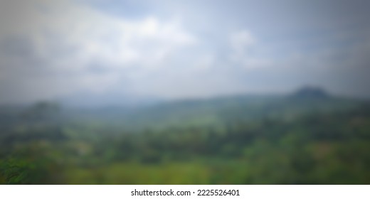 blurred view of mountain range
