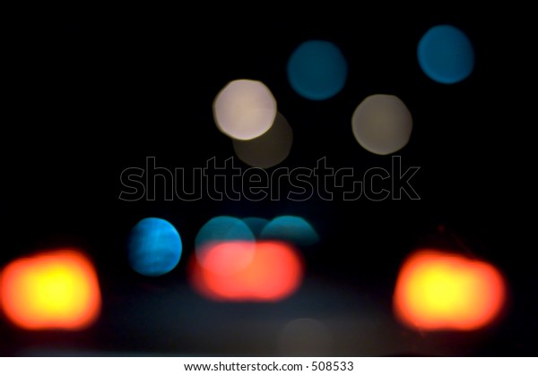 blurred vision driving at
night