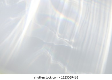 Blurred water texture overlay effect for photo   mockups  Organic drop diagonal shadow   light caustic effect white wall  Shadows for natural light effects