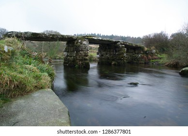 Blurred Water Under Dartmoor Bridge 