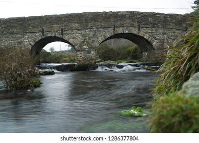 Blurred Water Under Dartmoor Bridge 