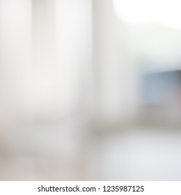 White Blurred Hallway Background Banner Bokeh Stock Photo (Edit Now ...