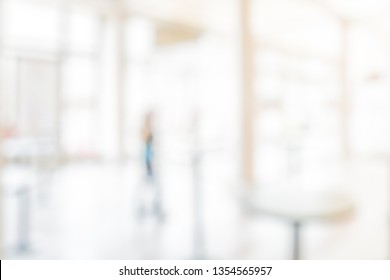 Blurred White Office Background Modern Commercial Stock Photo ...