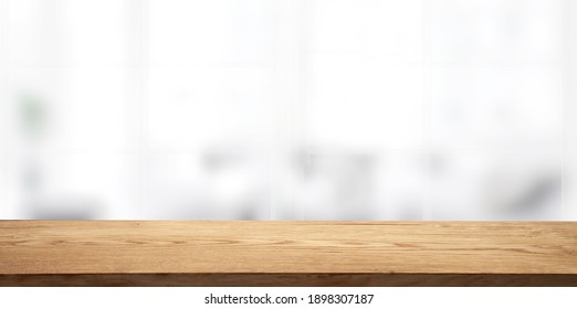 blurred window background with table - Shutterstock ID 1898307187