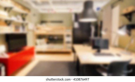 blurred workspace