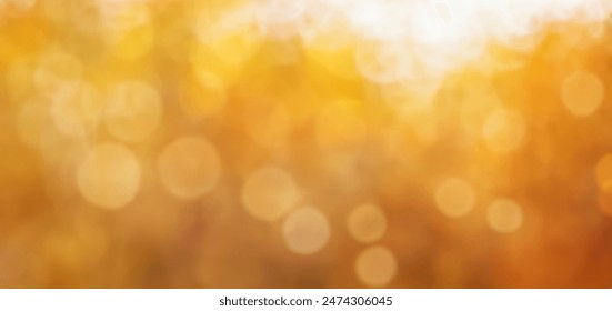 Blurred yellow Autumn Background. Bright Bokeh Lights. Golden Warm Seasonal Vibes, Peaceful Outdoor Atmosphere. Autumn season bokeh background. - Powered by Shutterstock