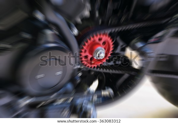 Blurred Zoom at motorcycle engine in Car show\
event at Bangkok, Thailand. This a open event no need property\
release and press credentials\
required.