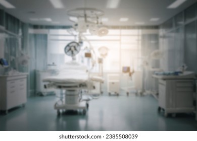 Blurring the Background in a Medical Precision Modern Operating Room in a Contemporary Office Interior