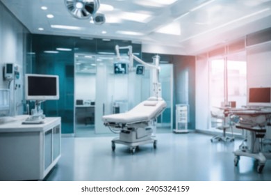 Blurring the Background in a Medical Precision Modern Operating Room in a Contemporary Office Interior - Powered by Shutterstock