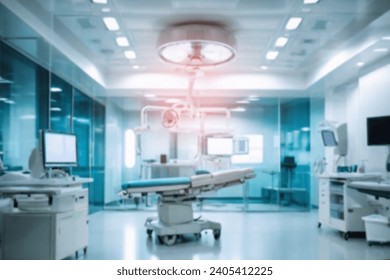 Blurring the Background in a Medical Precision Modern Operating Room in a Contemporary Office Interior - Powered by Shutterstock