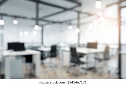 Blurring the Background in a Modern Office Interior - Shutterstock ID 2341467171