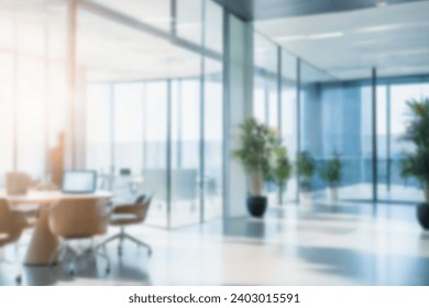 Blurring the Background in a Modern Office Interior - Powered by Shutterstock