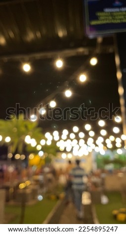Blurring in the caffe night