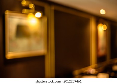 Blurry Background Of A Restaurant, Great For Text Backgrounds, Video Backgrounds And Illustrations 