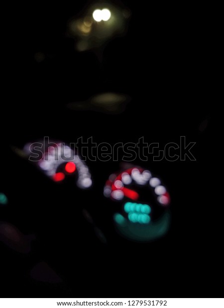Blurry car\
dash