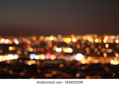 Blurry City View Unfocused Lights