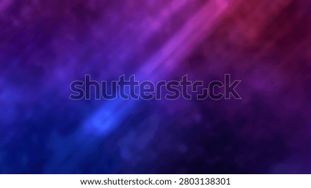 A blurry digital background featuring diagonal streaks of vibrant blue and magenta light with visible pixelation and noise