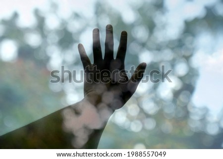 Similar – Image, Stock Photo adieu Human being