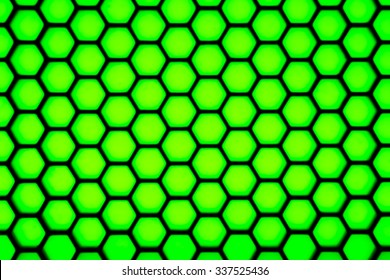 Blurry hexagonal geometry pattern, abstract for background