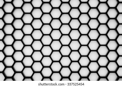 Blurry hexagonal geometry pattern, abstract for background