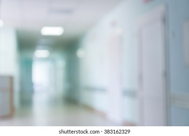 Blurry Hospital Corridor