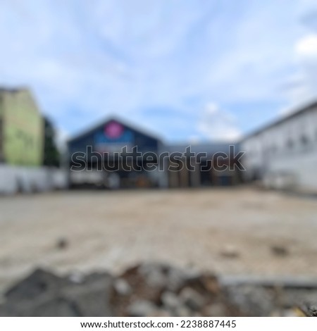 blurry image of a lonely playground