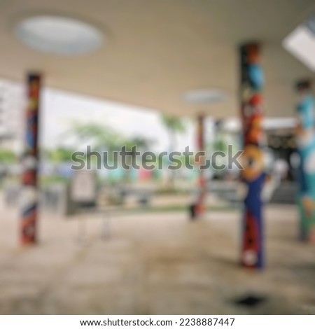 blurry image of a lonely playground