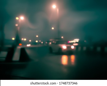 Blurry Image Of Mumbai Night Life