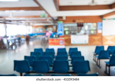 Blurry Interior View Clinic Health Care Centre Lobby