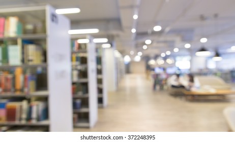 Blurry Light Background In Library Room