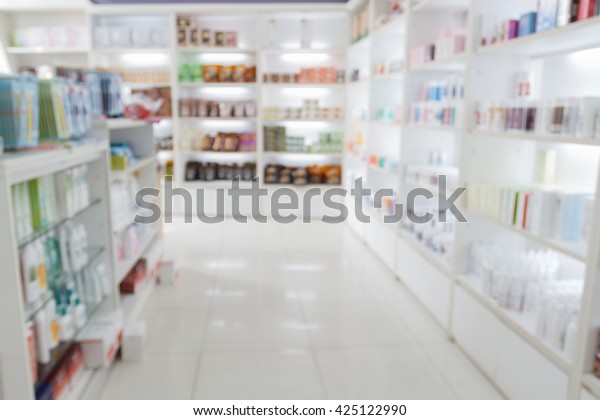 Blurry Medicine Cabinet Store Medicine Pharmacy Stock Photo Edit Now 425122990