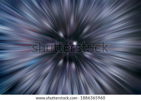 Blurry movement of light from a point in the center. Background
