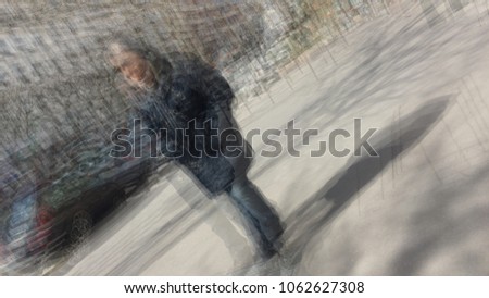 Similar – Image, Stock Photo { ShadowsFigures } Light