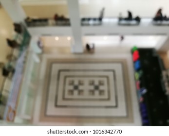 Blurry Top-down Photo First Floor  In Hospital Building, Thailand