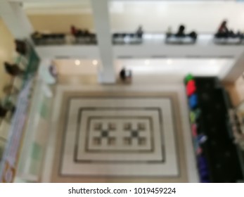 Blurry Top-down Photo First Floor  In Hospital Building, Thailand