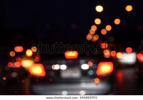 Blurry traffic bad at\
night