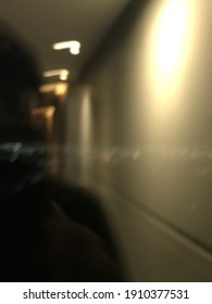 Blurry Window Reflection With Warm Light