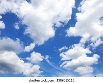 blus sky and white cloud in thailand