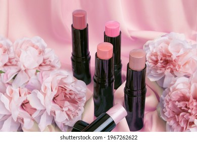 Blush Foundation Contour Stick In Pink Sunlight Background