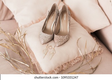 blush colored heels