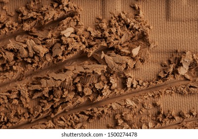 Blusher Or Bronzer Palette Scatches Texture Pressed Background