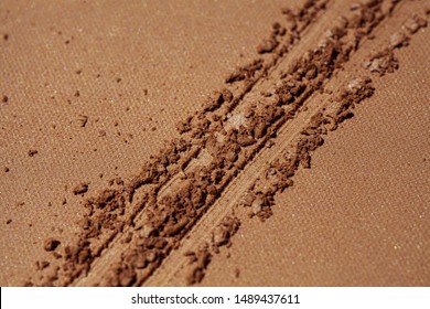 Blusher Or Bronzer Palette Texture Pressed Background