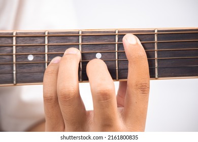 Bm Major chord ,how to arrange guitar chords, beginner guitar, stringed music isolated on white background