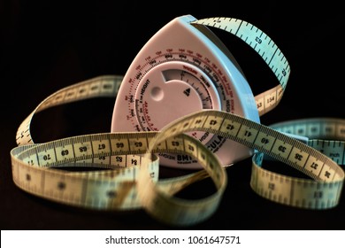 BMI Calculator Isolated On Black Background