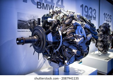 BMW Aeroplane Focke-Wulf Fw 190 Engine, 1944 In BMW Museum: Munich, Germany - September 14, 2018