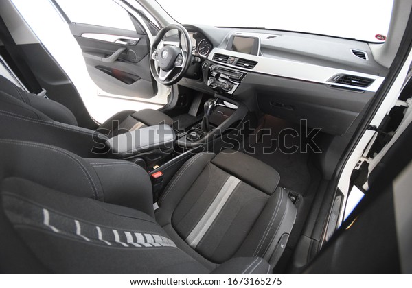 BMW X1 cockpit interior\
cabin inside   seat  speedometer dash board instrument steering\
wheel \
 2016