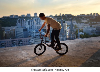 BMX bike high up in the air. - Powered by Shutterstock