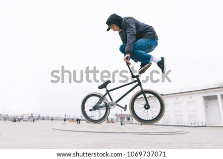 Similar – Image, Stock Photo I’m already practicing for the Tour de France…